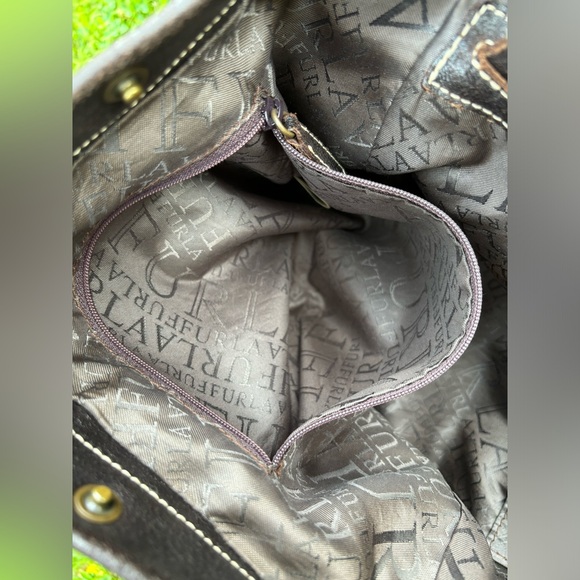 Furla Shoulder Bag genuine leather. Made in Italy, brown - Picture 4 of 17